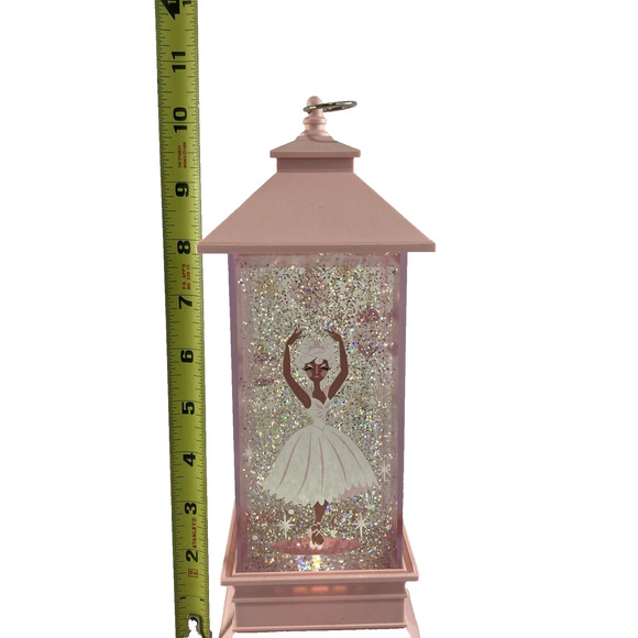 Disney Nutcracker Ballerina Snow Globe Glitter Swirling Lantern Style 11" *READ* - Picture 9 of 11